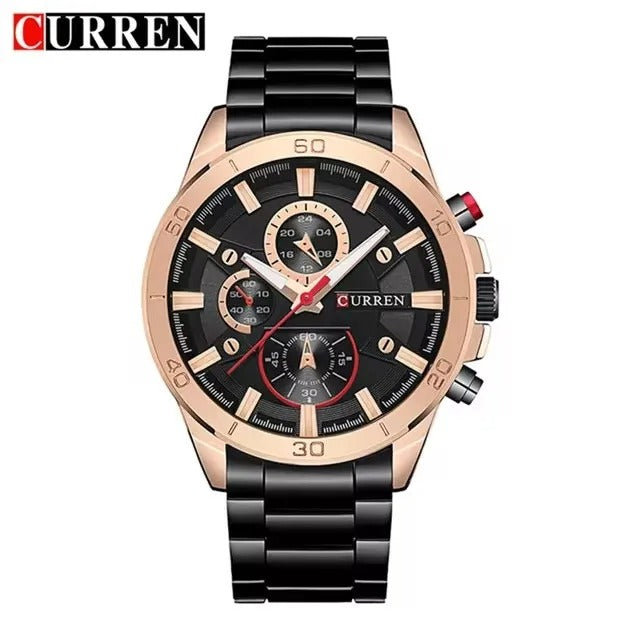Reloj Curren 8275 Hombre Acero Tres Esferas