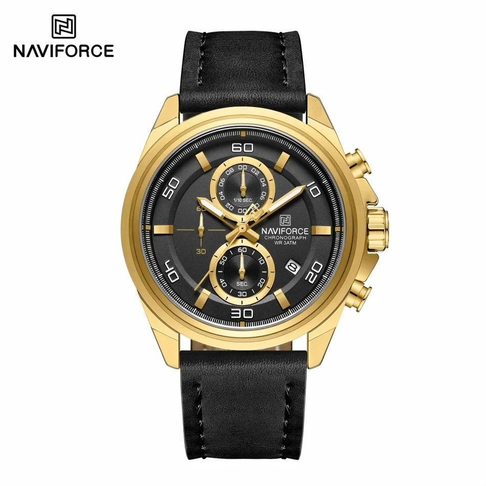 Reloj Naviforce NF8075 Hombre Cuero Cronógrafo
