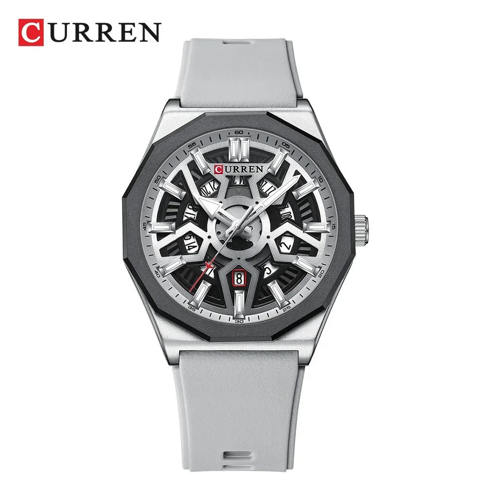 Reloj Curren Hombre Silicona Multifunción