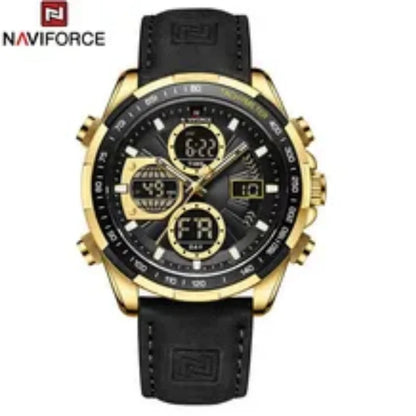 Reloj Naviforce NF9197L Hombre Cuero Doble Pantalla