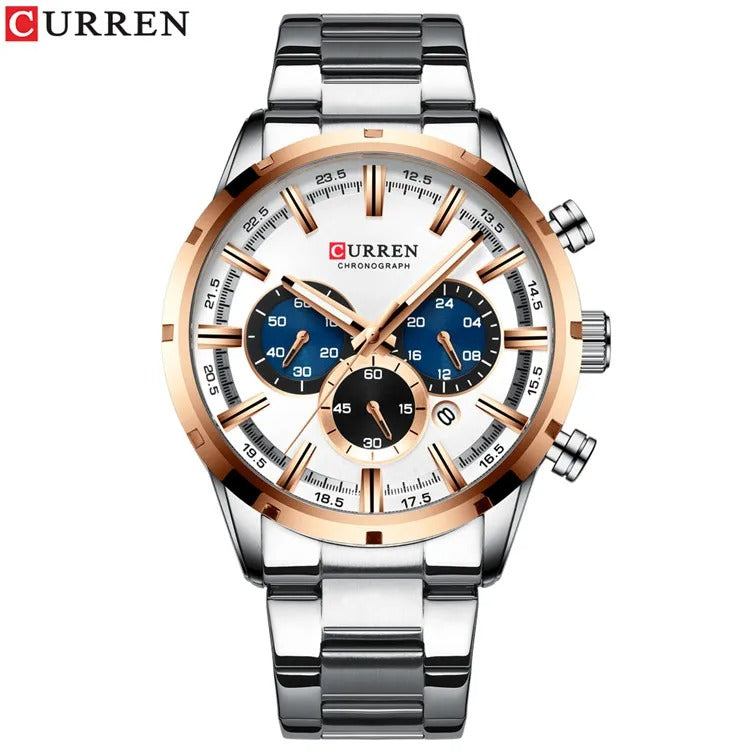 Reloj Curren 8355 Hombre Acero Esfera 3D