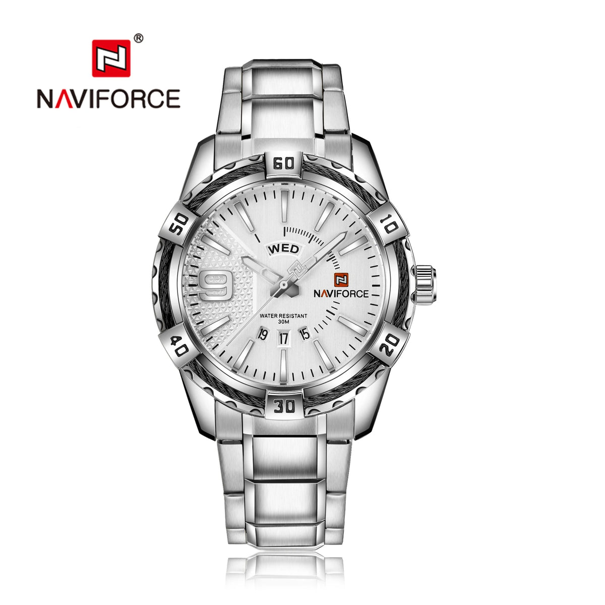 Reloj Naviforce NF9117S Hombre Acero Calendario