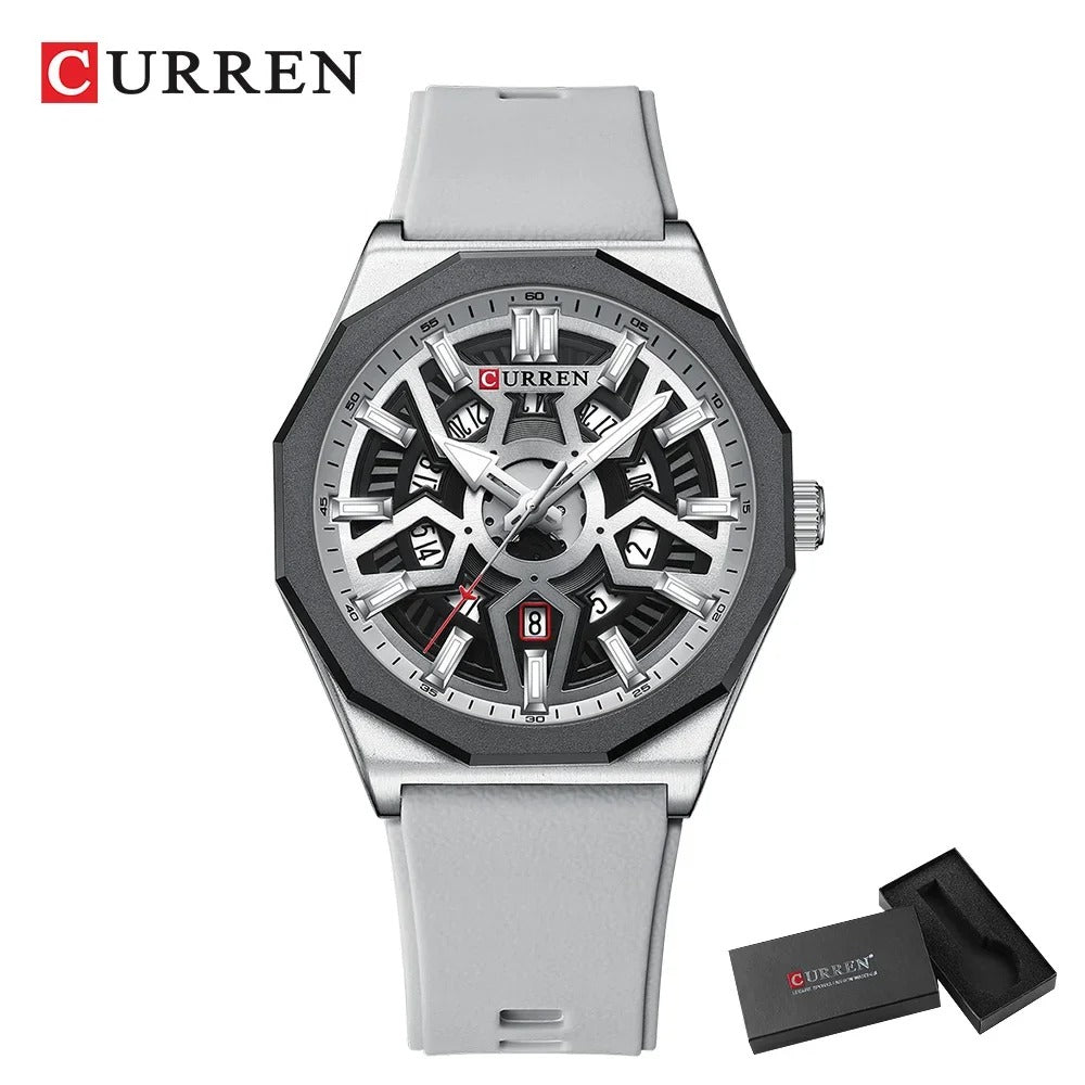 Reloj Curren Hombre Silicona Multifunción