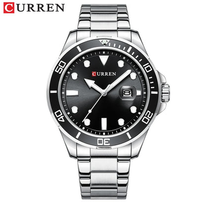 Reloj Curren 8388 Hombre Acero Fecha Automática