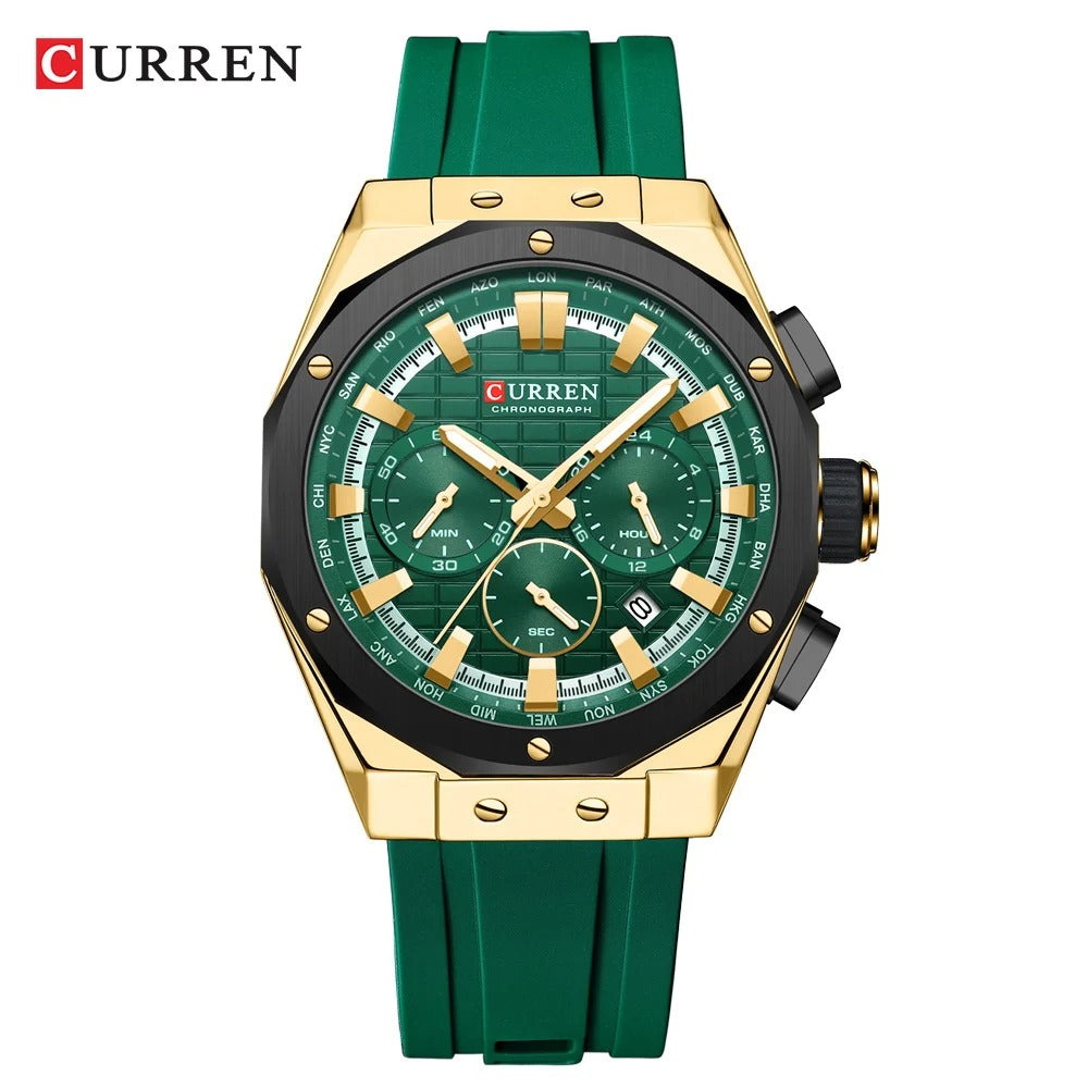 Reloj Curren Hombre Silicona Militar Luminoso
