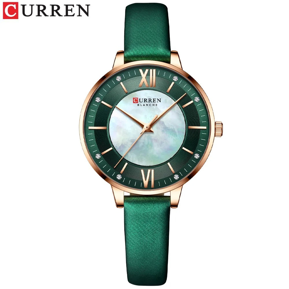 Reloj Curren 9080 Mujer Cuero Elegante