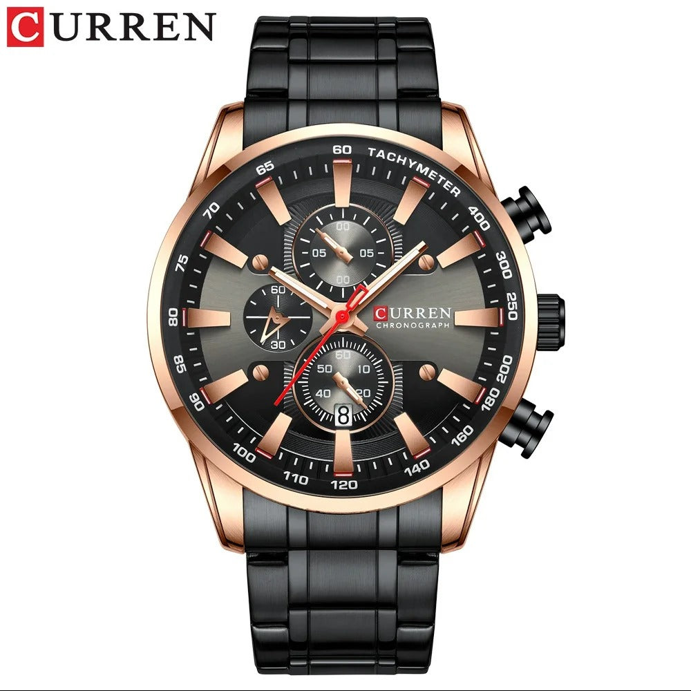 Reloj Curren Hombre Acero Seis Agujas