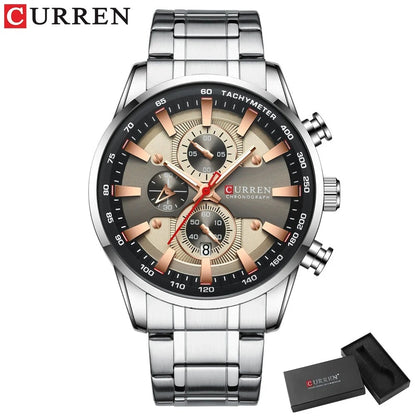 Reloj Curren Hombre Acero Seis Agujas
