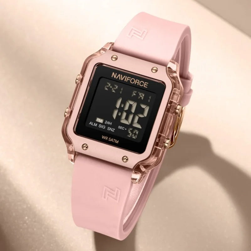 Reloj Naviforce NF6105 Mujer Digital Silicona Amarillo