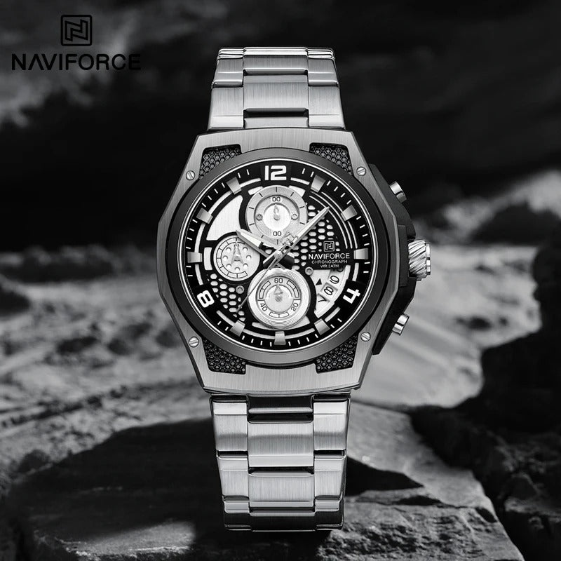 Reloj Naviforce NF8051S Hombre Acero Cronógrafo