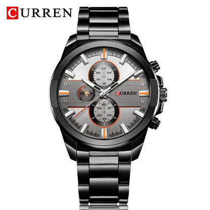 Reloj Curren 8274 Hombre Acero Tres Esferas