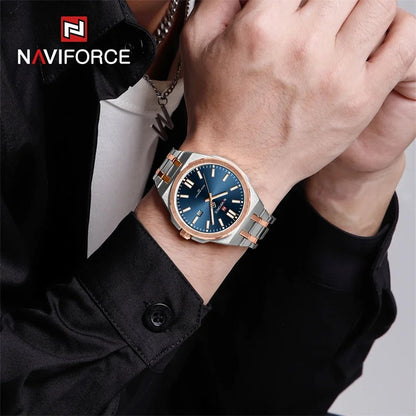 Reloj Naviforce Hombre Acero Luminoso Calendario