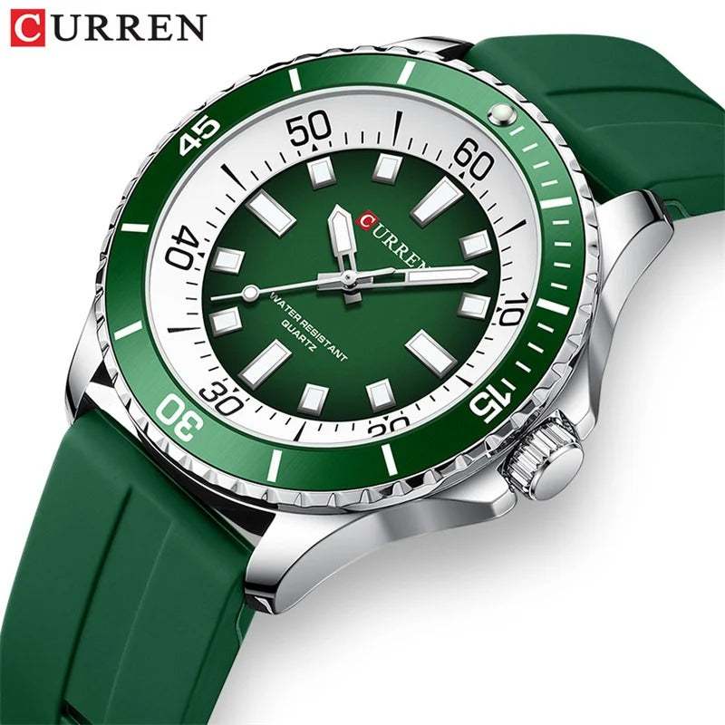 Reloj Curren 8448 Unisex Deportivo de Cuarzo con Correa de Silicona | Resistente al Agua
