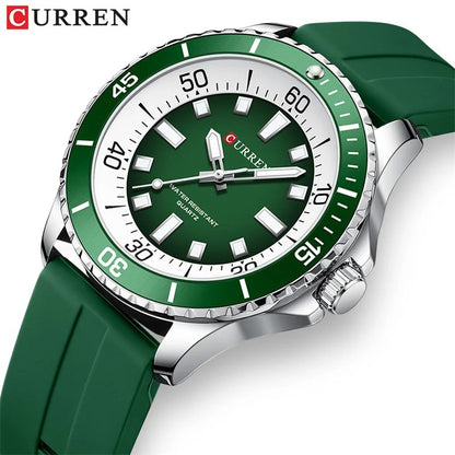 Reloj Curren 8448 Unisex Deportivo de Cuarzo con Correa de Silicona | Resistente al Agua