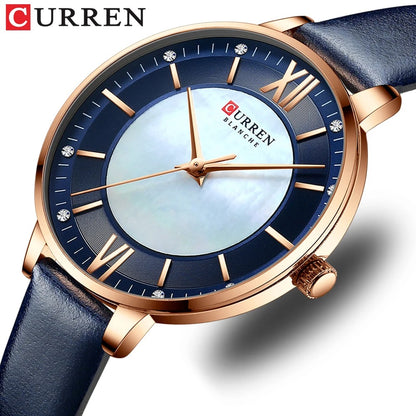 Reloj Curren 9080 Mujer Cuero Elegante