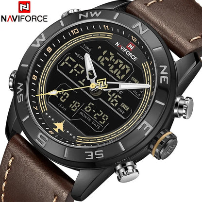 Reloj Naviforce NF9144 Hombre Cuero Doble Pantalla — vista 6 | Foucault Relojes