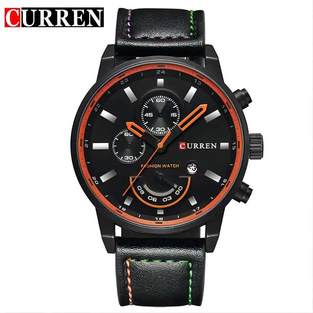 Reloj Curren 8217 Hombre Acero Cronógrafo Delgado