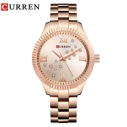 Reloj Curren 9009 Mujer Acero Japonés