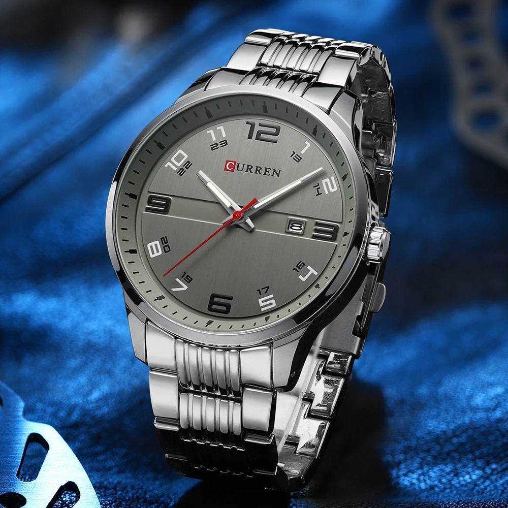 Reloj Curren 8411 Hombre Acero Calendario