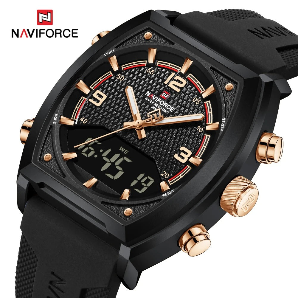 Reloj Naviforce Hombre Silicona Digital Militar