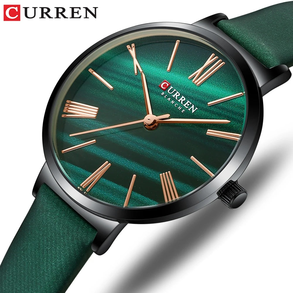 Reloj Curren 9076 Mujer Cuero Genuino