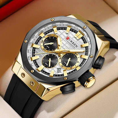 Reloj Curren Hombre Silicona Militar Luminoso