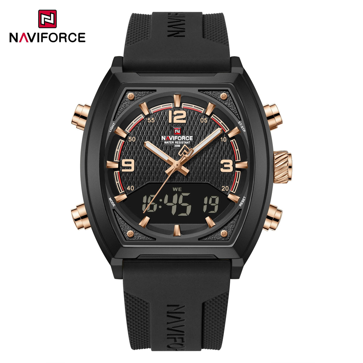 Reloj Naviforce Hombre Silicona Digital Militar