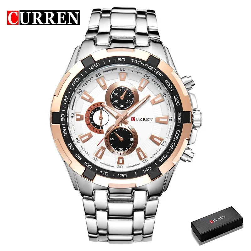 Reloj Curren 8023 Hombre Acero Militar