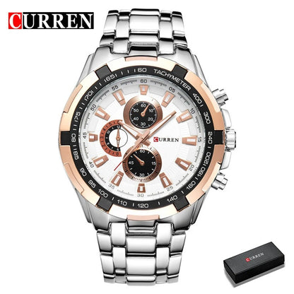 Reloj Curren 8023 Hombre Acero Militar