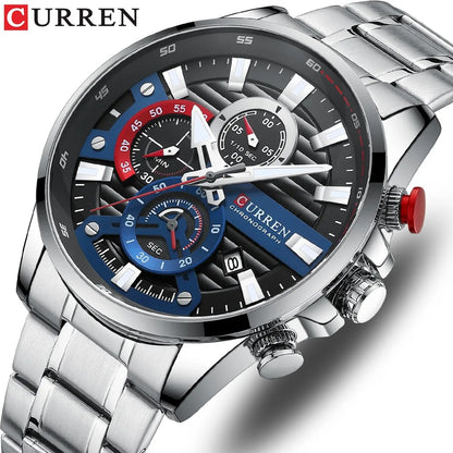 Reloj Curren 8415 Hombre Acero Calendario