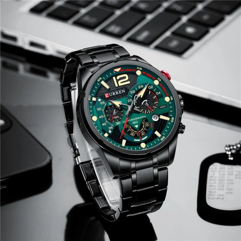 Reloj Curren 8395 Hombre Acero Cronógrafo
