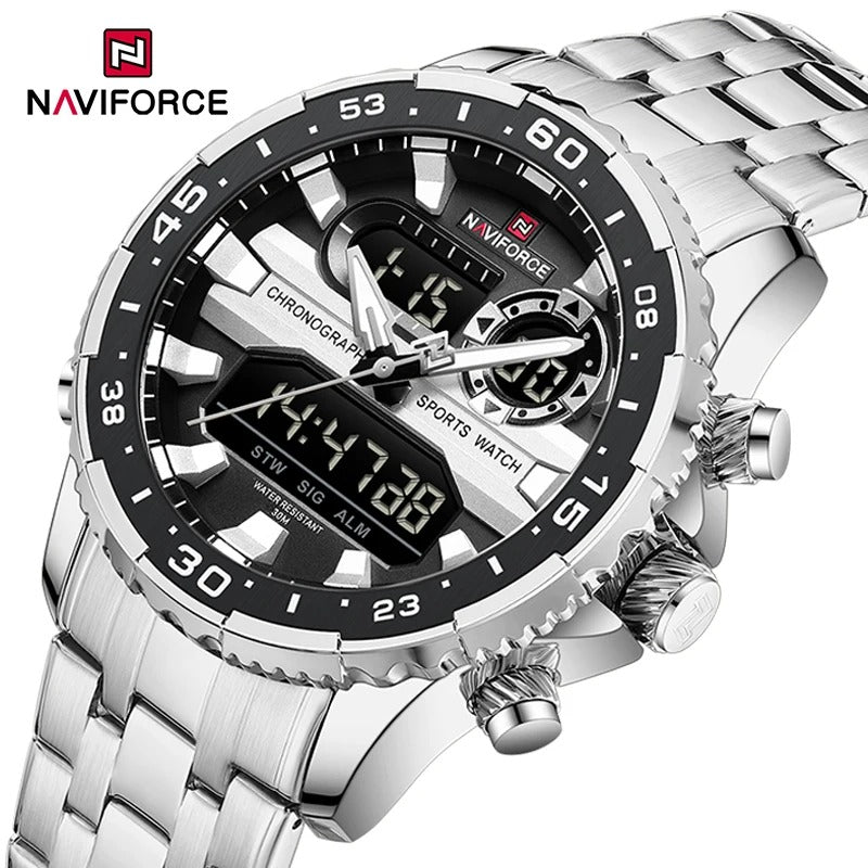 Reloj Naviforce Hombre Acero Analógico Digital