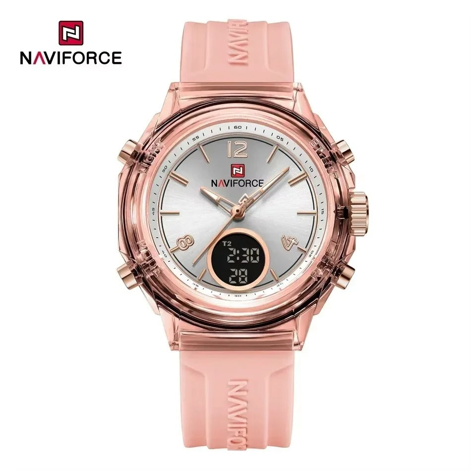 Reloj Naviforce Mujer Digital Silicona 5ATM