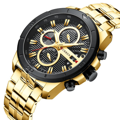 Reloj Curren 8337 Hombre Acero Multifunción