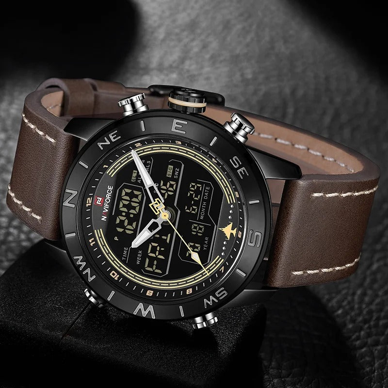 Reloj Naviforce NF9144 Hombre Cuero Doble Pantalla — vista 7 | Foucault Relojes