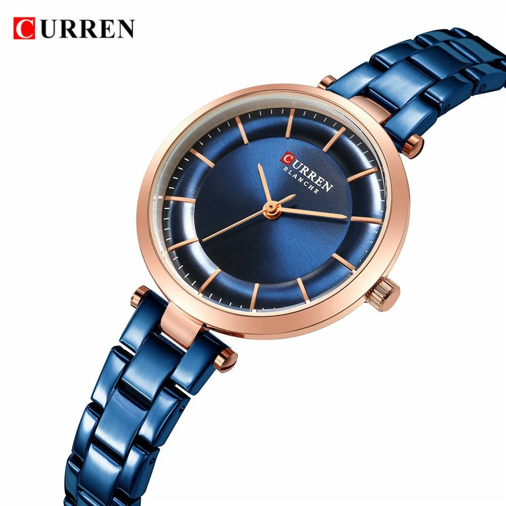 Reloj Curren 9054 Mujer Acero Creativo