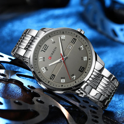 Reloj Curren 8411 Hombre Acero Calendario
