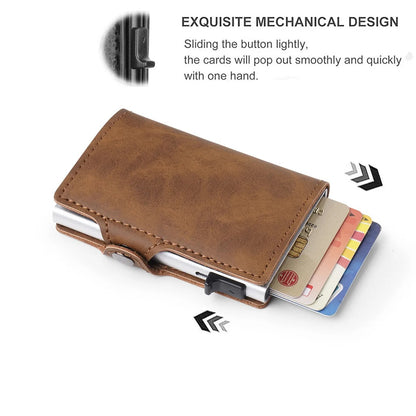 Tarjetero RFID Aluminio Hombre Minimalista