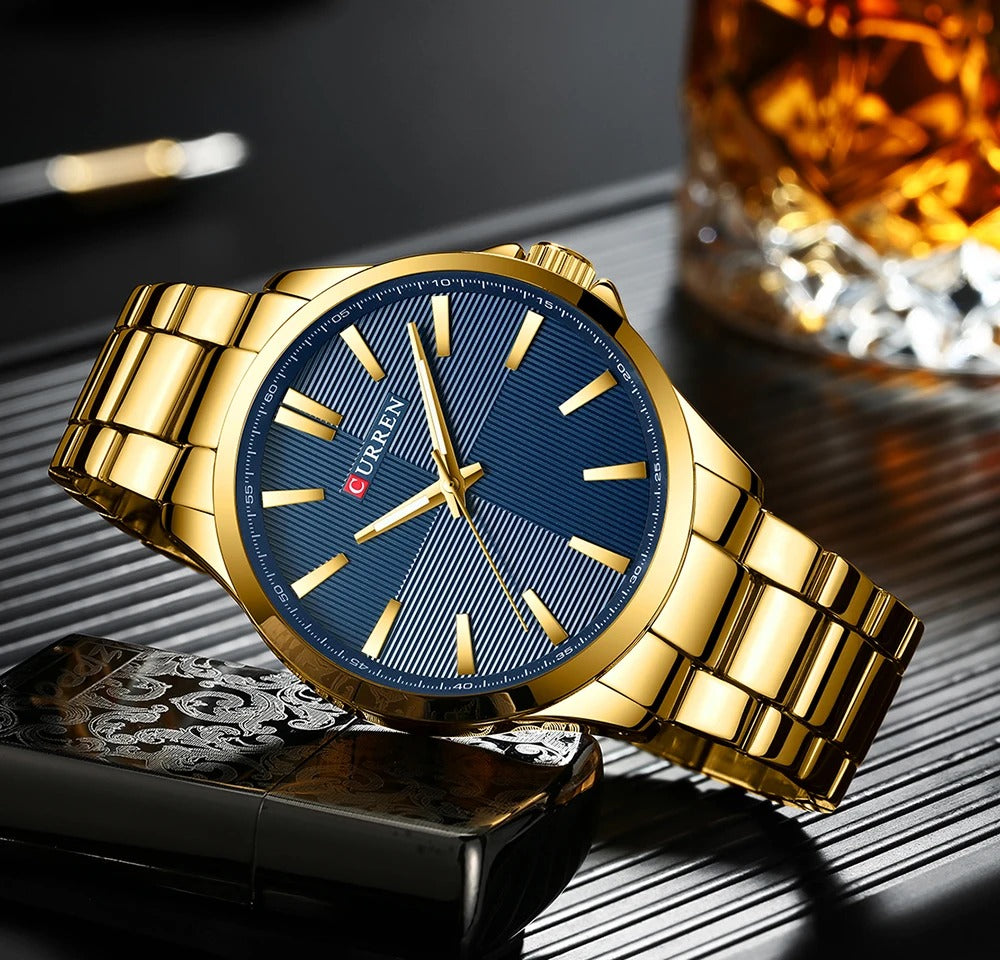 Reloj Curren Hombre Acero Malla Elegante — vista 9 | Foucault Relojes