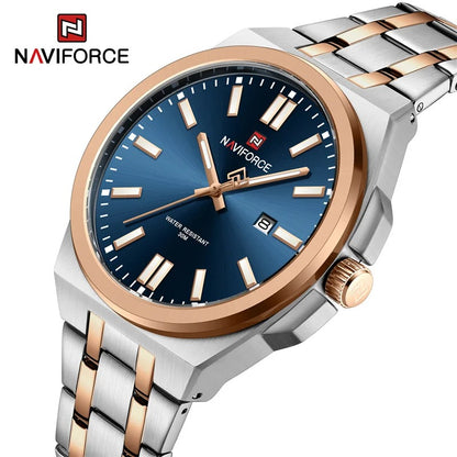 Reloj Naviforce Hombre Acero Luminoso Calendario