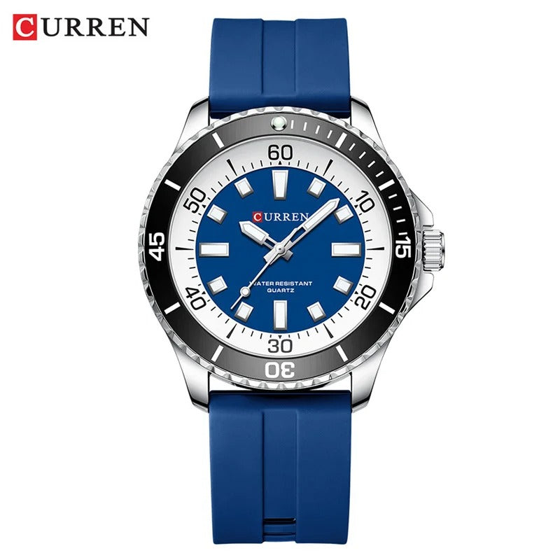 Reloj Curren 8448 Unisex Deportivo de Cuarzo con Correa de Silicona | Resistente al Agua