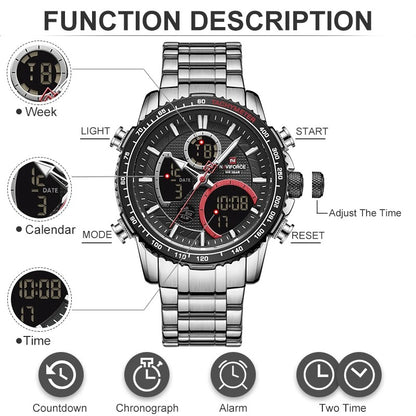 Reloj Naviforce NF9182 Hombre Acero Fase Lunar