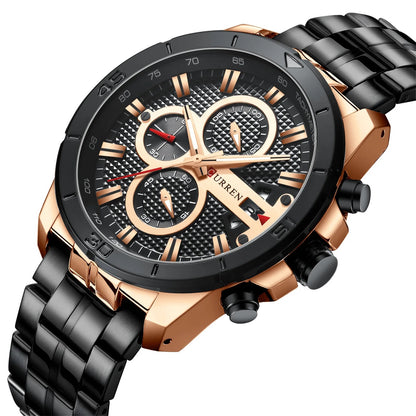Reloj Curren 8337 Hombre Acero Multifunción