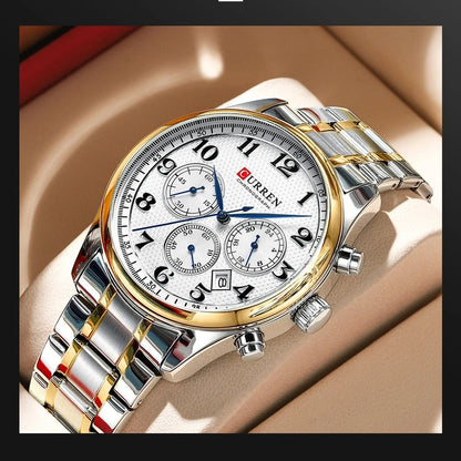 Reloj Curren 8466 Hombre Acero Ejecutivo
