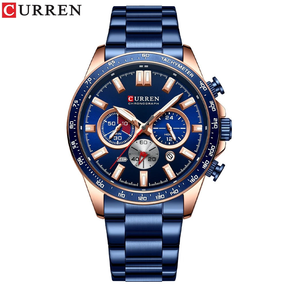 Reloj Curren 8418 Hombre Acero Cronógrafo