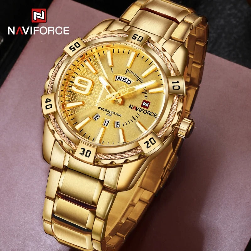 Reloj Naviforce NF9117S Hombre Acero Calendario