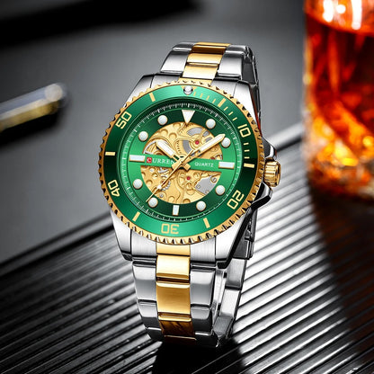 Reloj Curren 8412 Hombre Acero Esfera 3D