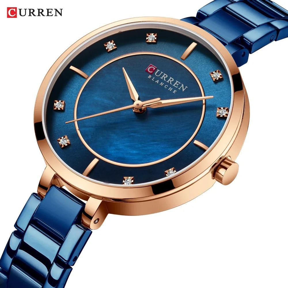 Reloj Curren 9051 Mujer Acero Clásico
