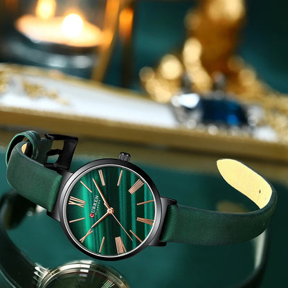 Reloj Curren 9076 Mujer Cuero Genuino