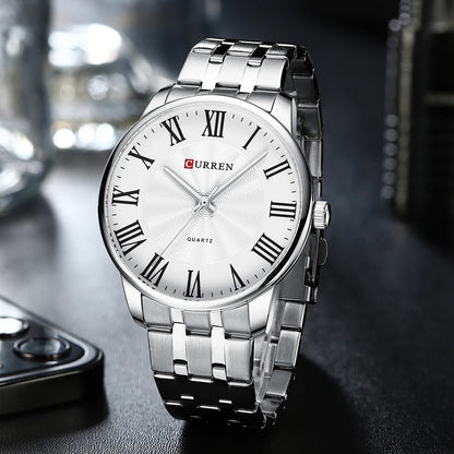 Reloj Curren Hombre Acero Ultrafino Retro